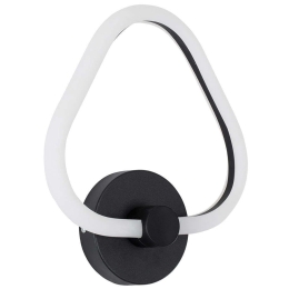 Φωτιστικό Τοίχου-Απλίκα Regina 61341 25x7x28,5cm Led 960lm 8W Black GloboStar