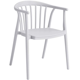 Πολυθρόνα Mira 625-224-035 51x56x77cm White
