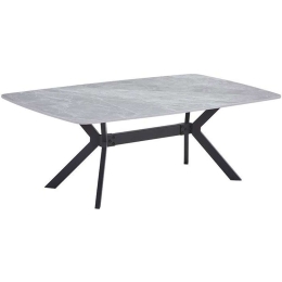 Τραπέζι Σαλονιού 635-124-005 120x70x44cm Grey-Black