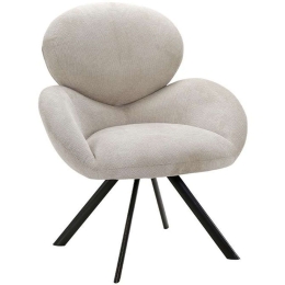 Πολυθρόνα Melany 639-124-001 70x76x89cm Beige-Black