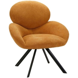 Πολυθρόνα Melany 639-124-002 70x76x89cm Yellow-Black
