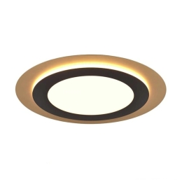 Φωτιστικό Οροφής - Πλαφονιέρα Morgan 641519280 45x4cm 1xSMD 42W 5600lm Black-Gold Trio Lighting