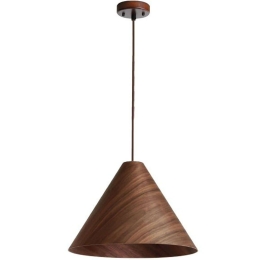 Φωτιστικό Οροφής VK/03329/PE/DW/45 Φ45x200cm E27 20W Walnut VKLed