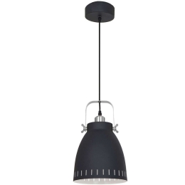 Φωτιστικό Οροφής Sansa 4126225 Φ21,5x186cm 1xE27 20W Black-Silver Bot Lighting