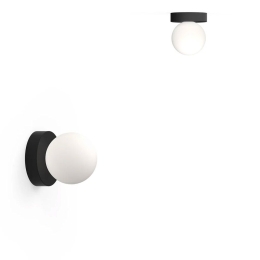 Φωτιστικό Τοίχου Bola Sphere Flush 5 10911 12,7x13,5cm Dim Led 305lm 6W Black Pablo Designs