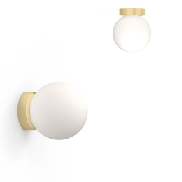 Φωτιστικό Τοίχου Bola Sphere Flush 10 10923 25,4x13,5cm Dim Led 1625lm 20W Brass Pablo Designs