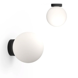 Φωτιστικό Τοίχου Bola Sphere Flush 12 10926 30,5x13,5cm Dim Led 1625lm 20W Black Pablo Designs