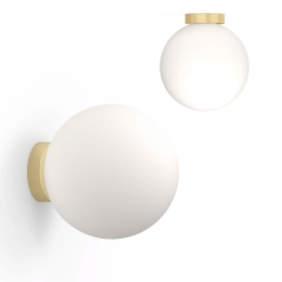 Φωτιστικό Τοίχου Bola Sphere Flush 16 10940 40,5x13,5cm Dim Led 1625lm 20W Brass Pablo Designs