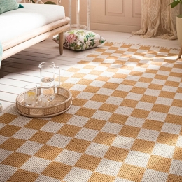 Χαλί Chess 509/ 12 Beige-Honey Brown Gofis Home 130X190cm