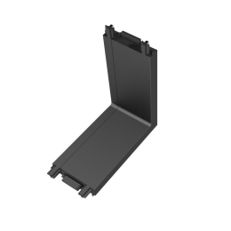 Σύνδεσμος Μαγνητικής Ράγας Bisqit VK/04484/B/CON 40V Ultra Slim IP20 Oρθή Γωνία 5.5x5.5cm Black VKLed