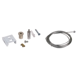 Kit Ανάρτησης Ράγας VK/37D Με Σύρμα 3m IP20 Silver VKLed