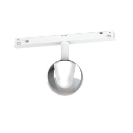 Σποτ Led Eiva VK/04609/TR/DA/W/W Για Μαγνητική Ράγα Λεπτή 48V Dali 3000K 375lm 3W 360° CRI>90 ø75cm IP20 White VKLed