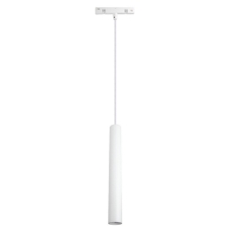 Κρεμαστό Φωτιστικό Ento Led VK/04631/TR/PE/DA/3/W/W Στρογγυλής Μαγνητικής Ράγας Dali 48V 3000K 6W 560lm 3x25cm Για Διάμετρο 3m White VKLed