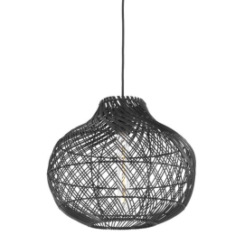 Φωτιστικό Οροφής VK/03321/PE/B/36 Φ36x164cm 1xE27 20W Black VKLed