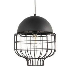 Φωτιστικό Οροφής VK/01124/PE/B Φ35x175cm 1xE27 20W Black VKLed