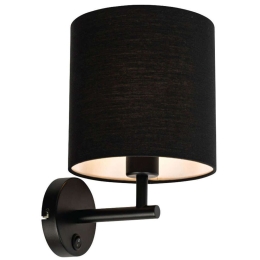 Φωτιστικό Τοίχου - Απλίκα VK/03312/WA/BB Φ20x23x31cm E27 20W Black VKLed