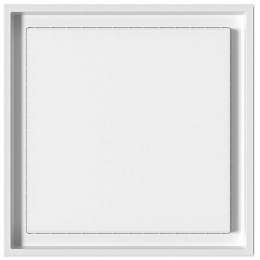 Φωτιστικό Οροφής - Πλαφονιέρα VK/02222/W/W 27x27x5,4cm Led 2624lm 24W 3000K White VKLed Αλουμίνιο