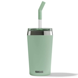 Ποτήρι Θερμός Με Καλαμάκι Helia 6015.10 450ml Green Sigg