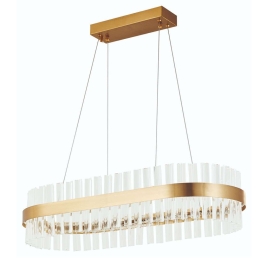Φωτιστικό Οροφής Torrent 77-8213 80x20x120cm Led 5400lm 72W 3000/4000/6500K Gold Homelighting