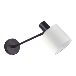 Φωτιστικό Τοίχου Adept 77-8319 14x29x24cm 1xE27 60W Black-White Homelighting