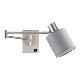 Φωτιστικό Τοίχου Adept 77-8373 10x59x14cm 1xE27 60W Nickel-Grey Homelighting