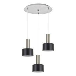Φωτιστικό Οροφής Adept Tube 77-8453 35x35x300cm 3xE27 60W Nickel-Black Homelighting
