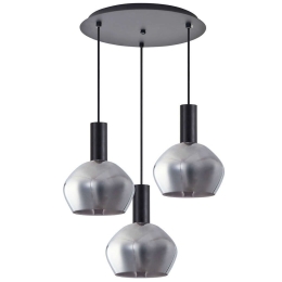 Φωτιστικό Οροφής Adept Tube 77-8494 35x35x300cm 3xE27 60W Black-Smoke Homelighting