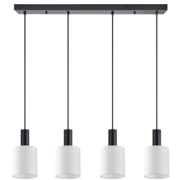 Φωτιστικό Οροφής - Ράγα Adept Tube 77-8511 85x15x300cm 4xE27 60W Black-White Homelighting