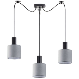 Φωτιστικό Οροφής Adept Tube 77-8514 40x40x300cm 3xE27 60W Black-Grey Homelighting
