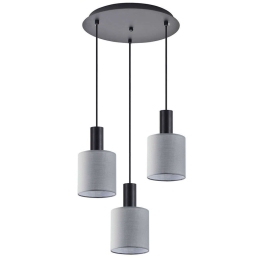 Φωτιστικό Οροφής Adept Tube 77-8516 35x35x300cm 3xE27 60W Black-Grey Homelighting
