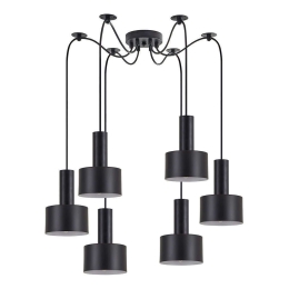 Φωτιστικό Οροφής Adept Tube 77-8541 50x50x300cm 6xE27 60W Black Homelighting