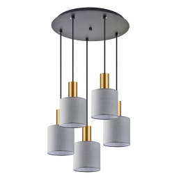 Φωτιστικό Οροφής Adept Tube 77-8608 40x40x300cm 5xE27 60W Multi-Grey Homelighting