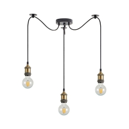 Φωτιστικό Οροφής Magnum 77-8690 55x55x300cm 3xE27 60W Black-Bronze Homelighting