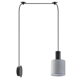 Φωτιστικό Τοίχου Adept Tube 77-8811 20x11x300cm 1xE27 60W Black-Grey Homelighting