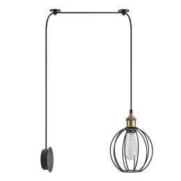 Φωτιστικό Τοίχου Magnum 77-8887 50x20x300cm 1xE27 60W Black-Bronze Homelighting