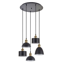 Φωτιστικό Οροφής Magnum Flex 77-8971 42x42x300cm 5xE27 60W Black-Bronze Homelighting