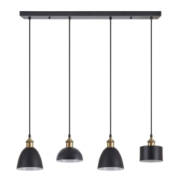 Φωτιστικό Οροφής - Ράγα Magnum Flex 77-8972 85x20x300cm 4xE27 60W Black-Bronze Homelighting