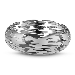 Ψωμιέρα - Φρουτιέρα Barknest BM02 Φ21x7cm Μεταλλική Chrome με Δώρο 2 Δαχτυλίδια Πετσέτας Alessi Μέταλλο