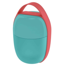 Δοχείο Φαγητού 2 Θέσεων Food A Porter SA03 LAZ 15x11cm Light Blue-Red Alessi Ρητίνη