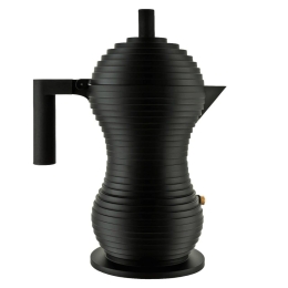 Καφετιέρα Espresso Pulcina MDL02/6 BB  300ml/6cups Black Alessi Ανοξείδωτο Ατσάλι