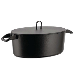 Γάστρα La Cintura Di Orione 90108 5,7Lt 32x23x11,5cm Black Alessi Ανοξείδωτο Ατσάλι