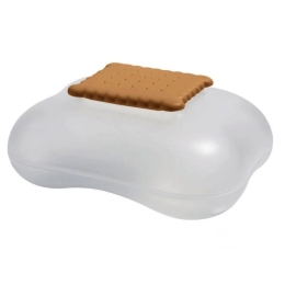 Μπισκοτιέρα Mary Biscuit ASG07 I 28x22cm Clear-Beige Alessi Ρητίνη