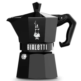 Καφετιέρα Espresso Moka Exclusive 209.0009065 3Cups Black Bialetti Αλουμίνιο