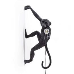 Φωτιστικό Τοίχου The Monkey 14919 37x20,5x76,5cm 2W E14 Black Seletti