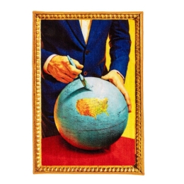 Χαλάκι Globe 18194 60x90cm Multi Seletti 60Χ90 Recycled