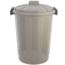 Κάδος Απορριμμάτων Outbin 01-23201 45x45x64,5cm 60lt Taupe Estia Πλαστικό