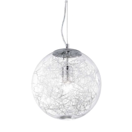 Φωτιστικό Οροφής Mapa Max 045122 40x46/255cm 1xE27 60W Chrome Ideal Lux