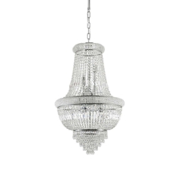 Φωτιστικό Οροφής Dubai 215969 52x98/190cm 10xE14 40W Chrome Ideal Lux