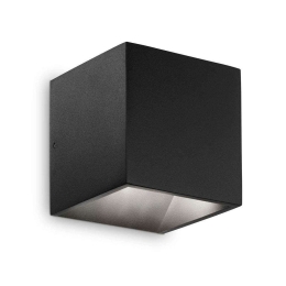 Φωτιστικό Τοίχου - Απλίκα Rubik 269320 10x10x10cm Led 700lm 8,5W 3000K Black Ideal Lux
