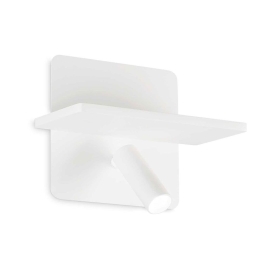 Φωτιστικό Τοίχου - Απλίκα Piano 287317 18x12x14cm LED 10W 3000K 830Lm White Ideal Lux